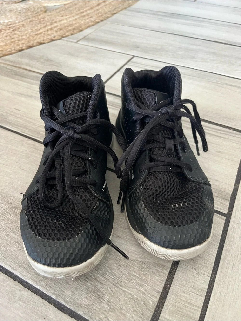 Under Armour Kids' Black Athletic Basketball Sneakers